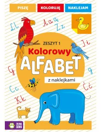 Kolorowy alfabet z naklejkami. Zeszyt 1, Zielona Sowa