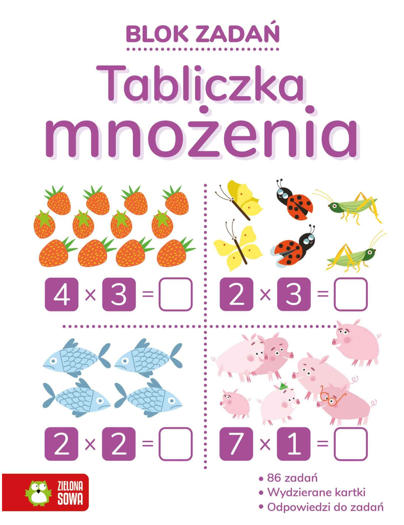 Zielona Sowa, Blok zadań. Tabliczka mnoż Zielona Sowa, Blok zadań. Tabliczka mnoż