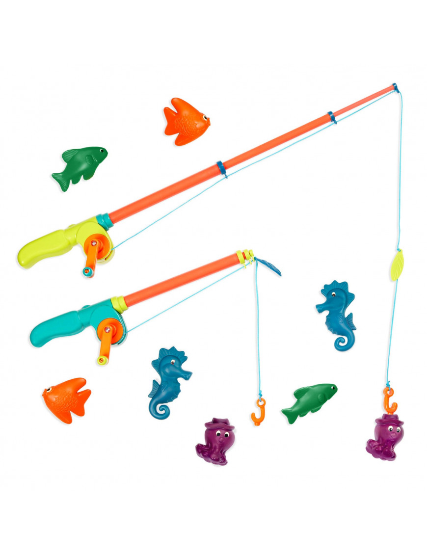 Little Fisher’s Kit – Color Changing Fishing Set – ZMIENIAJĄCY KOLORY zestaw dla małych wędkarzy, B. Toys