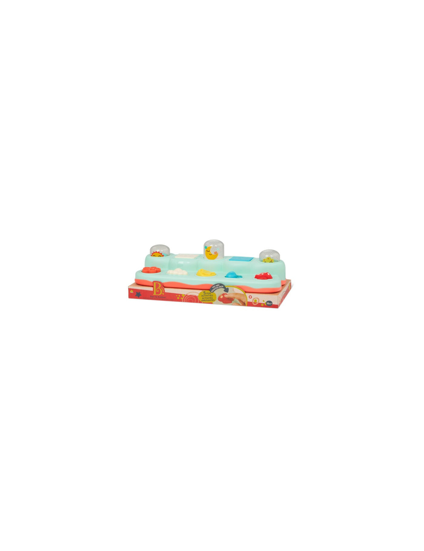 Pop-Up Buddies –KONSOLA POGODOWA – interaktywna zabawka inspirowana przyrodą, B. Toys Pop-Up Buddies –KONSOLA POGODOWA – interaktywna zabawka inspirowana przyrodą, B. Toys