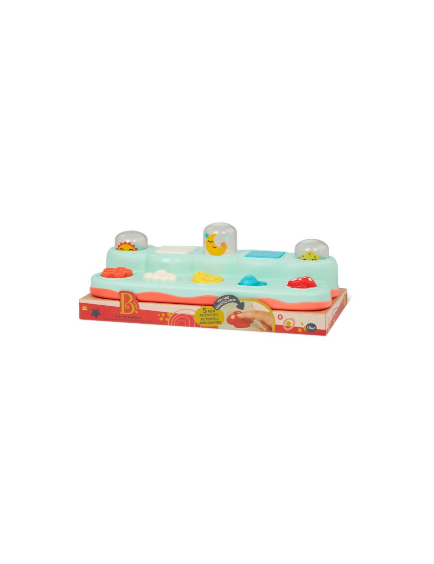Pop-Up Buddies –KONSOLA POGODOWA – interaktywna zabawka inspirowana przyrodą, B. Toys Pop-Up Buddies –KONSOLA POGODOWA – interaktywna zabawka inspirowana przyrodą, B. Toys