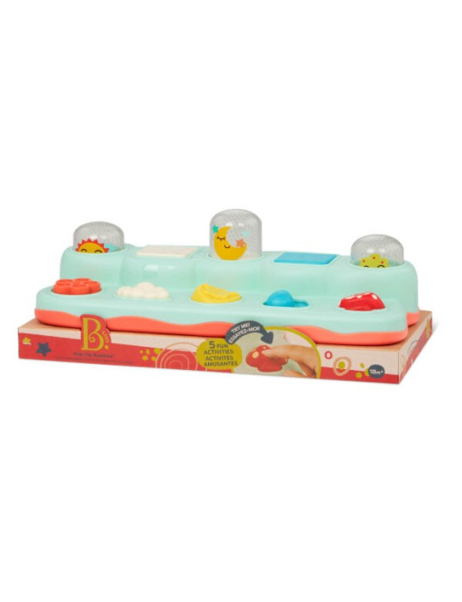 Pop-Up Buddies –KONSOLA POGODOWA – interaktywna zabawka inspirowana przyrodą, B. Toys