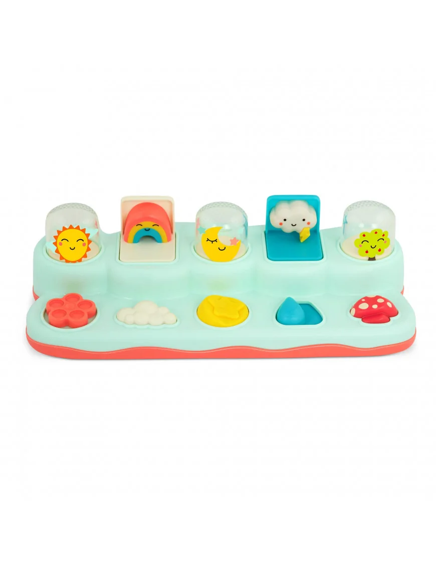 Pop-Up Buddies –KONSOLA POGODOWA – interaktywna zabawka inspirowana przyrodą, B. Toys