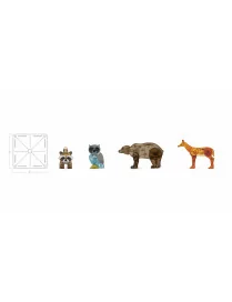 Klocki magnetyczne 25 el. Forest Animals, Magna Tiles