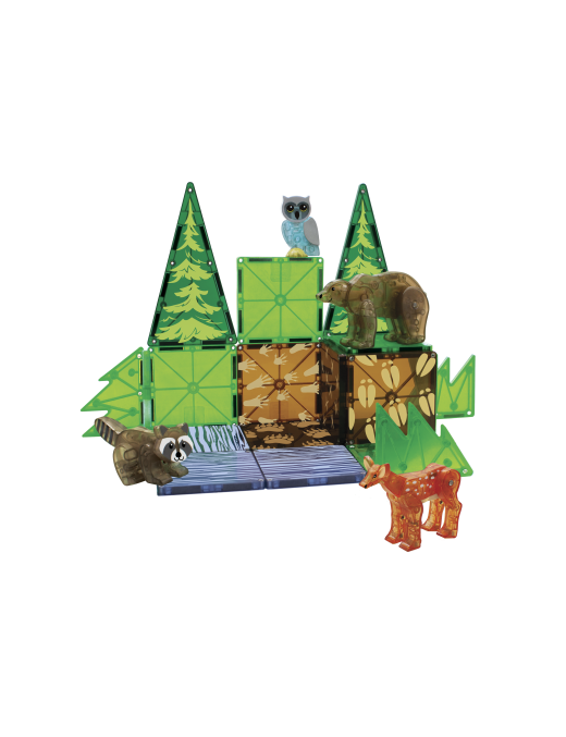 Klocki magnetyczne 25 el. Forest Animals, Magna Tiles