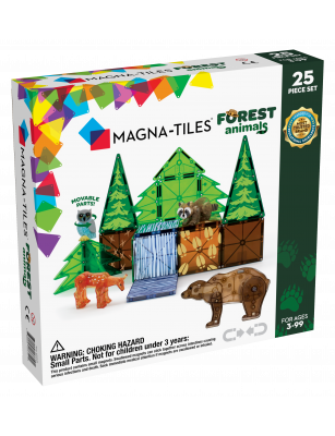 Klocki magnetyczne 25 el. Forest Animals, Magna Tiles