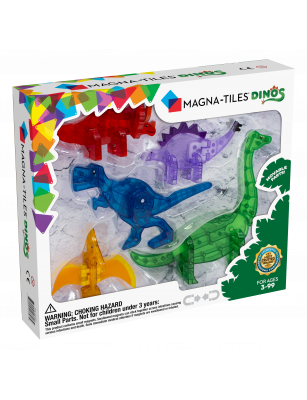 Klocki magnetyczne 5 el. Dinozaury Dinos, Magna Tiles