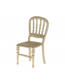 Maileg, złote krzesło- Chair, Mouse - Gold