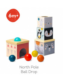 Wieża z otworami na piłki sensoryczne Biegun Północny, Taf Toys