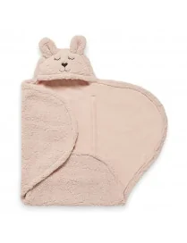 Jollein, Śpiworek otulacz do fotelika i wózka Bunny PALE PINK