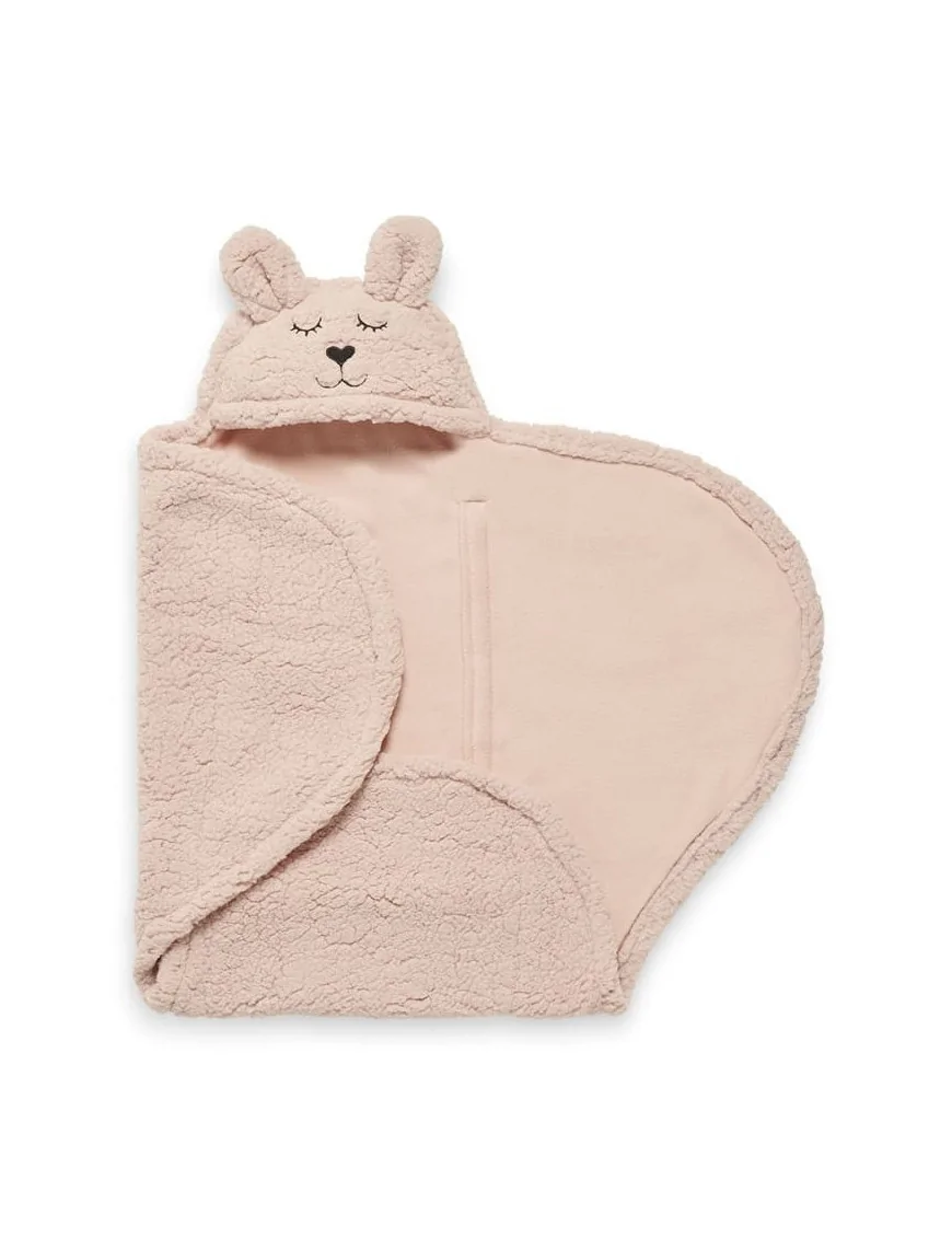 Jollein, Śpiworek otulacz do fotelika i wózka Bunny PALE PINK