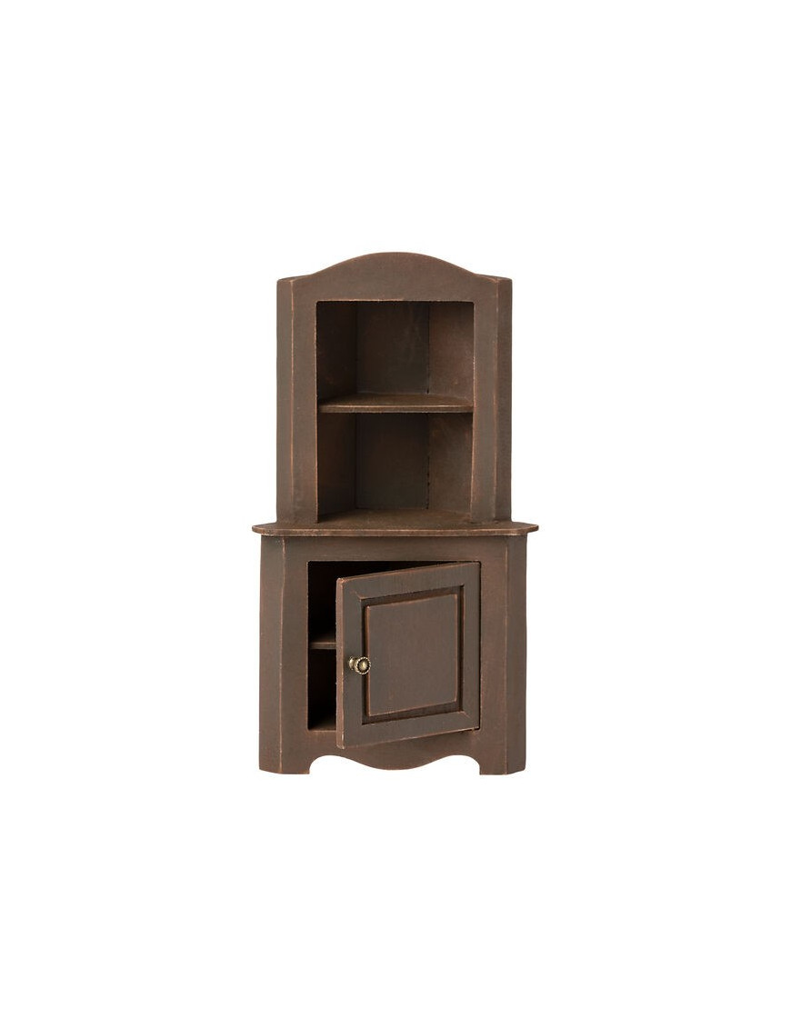 Akcesoria dla myszek Maileg - Miniature corner cabinet - Brown