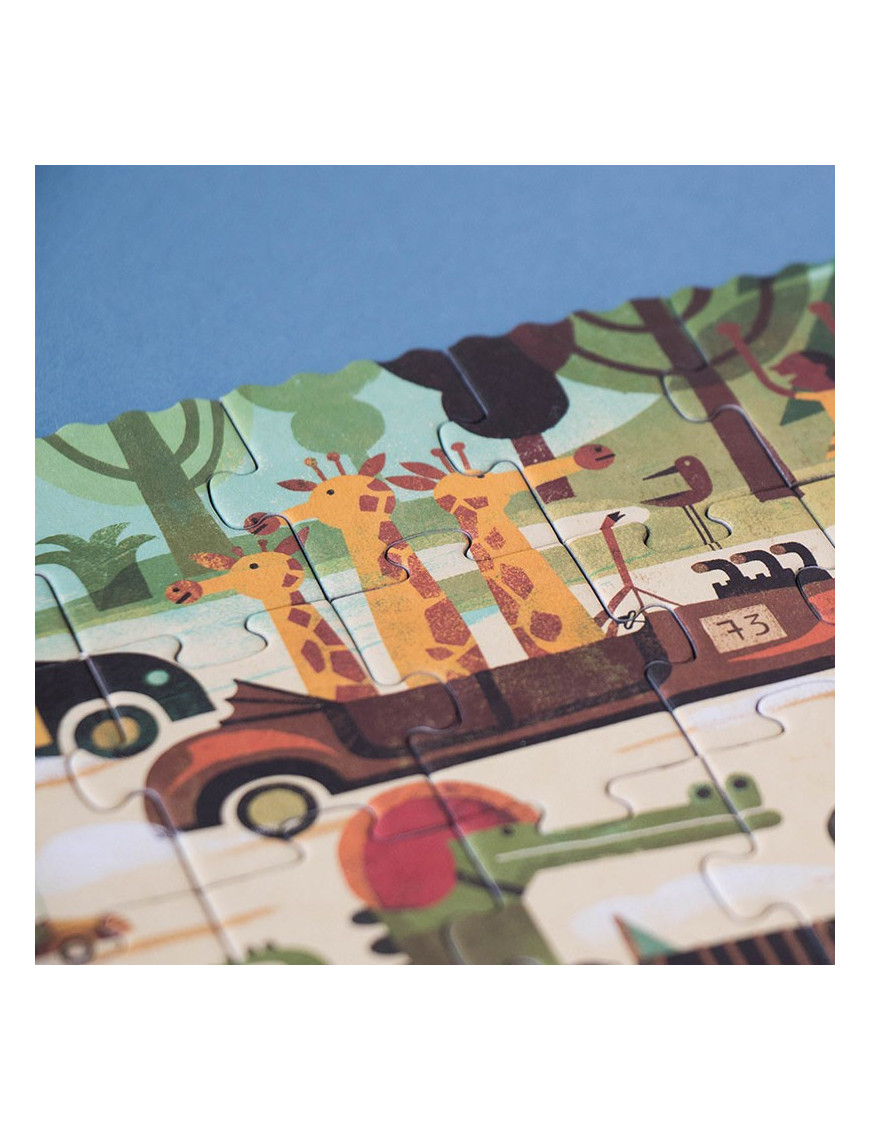 Puzzle dla dzieci, Wyścig, Vroom Vroom 50 elementów| Londji®