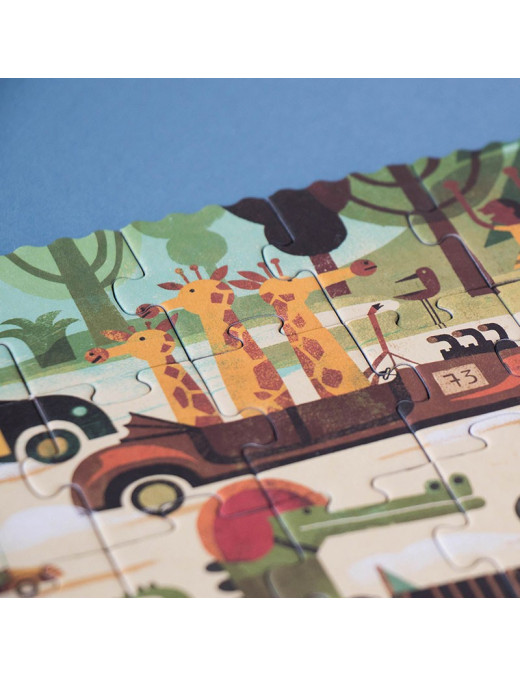 Puzzle dla dzieci, Wyścig, Vroom Vroom 50 elementów| Londji®