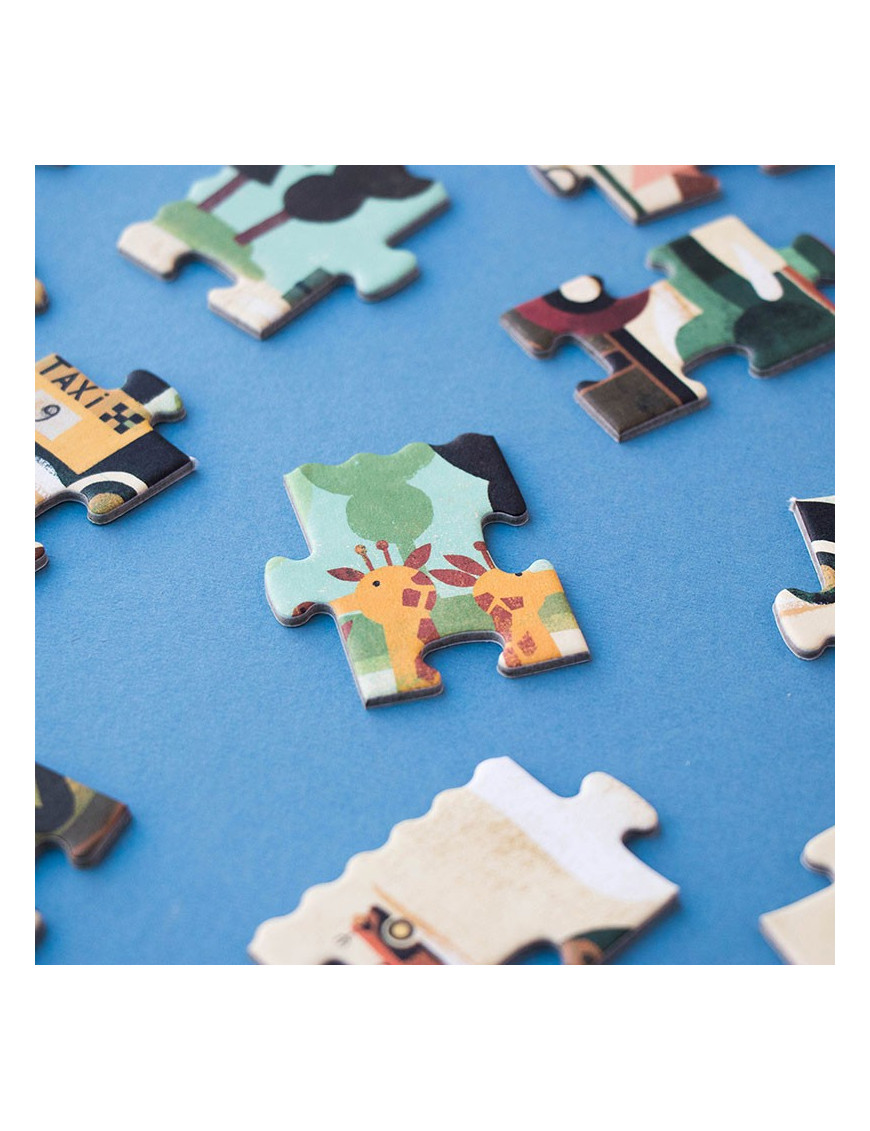 Puzzle dla dzieci, Wyścig, Vroom Vroom 50 elementów| Londji®