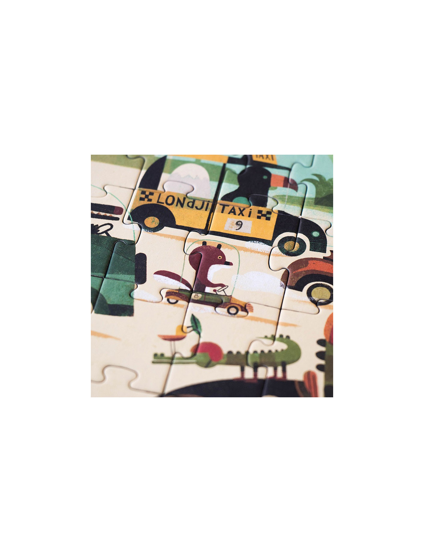 Puzzle dla dzieci, Wyścig, Vroom Vroom 50 elementów| Londji®