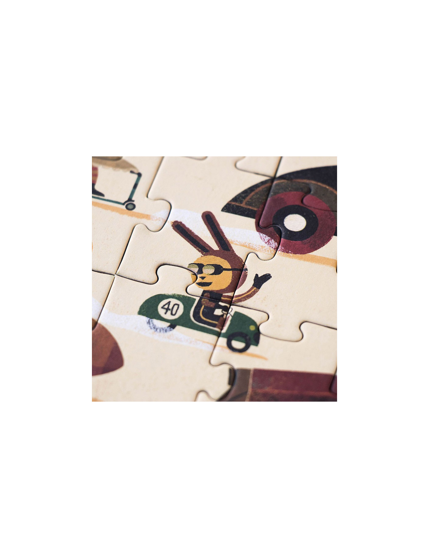 Puzzle dla dzieci, Wyścig, Vroom Vroom 50 elementów| Londji®