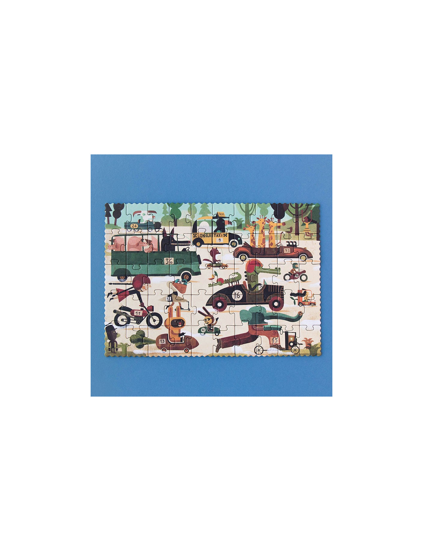Puzzle dla dzieci, Wyścig, Vroom Vroom 50 elementów| Londji®
