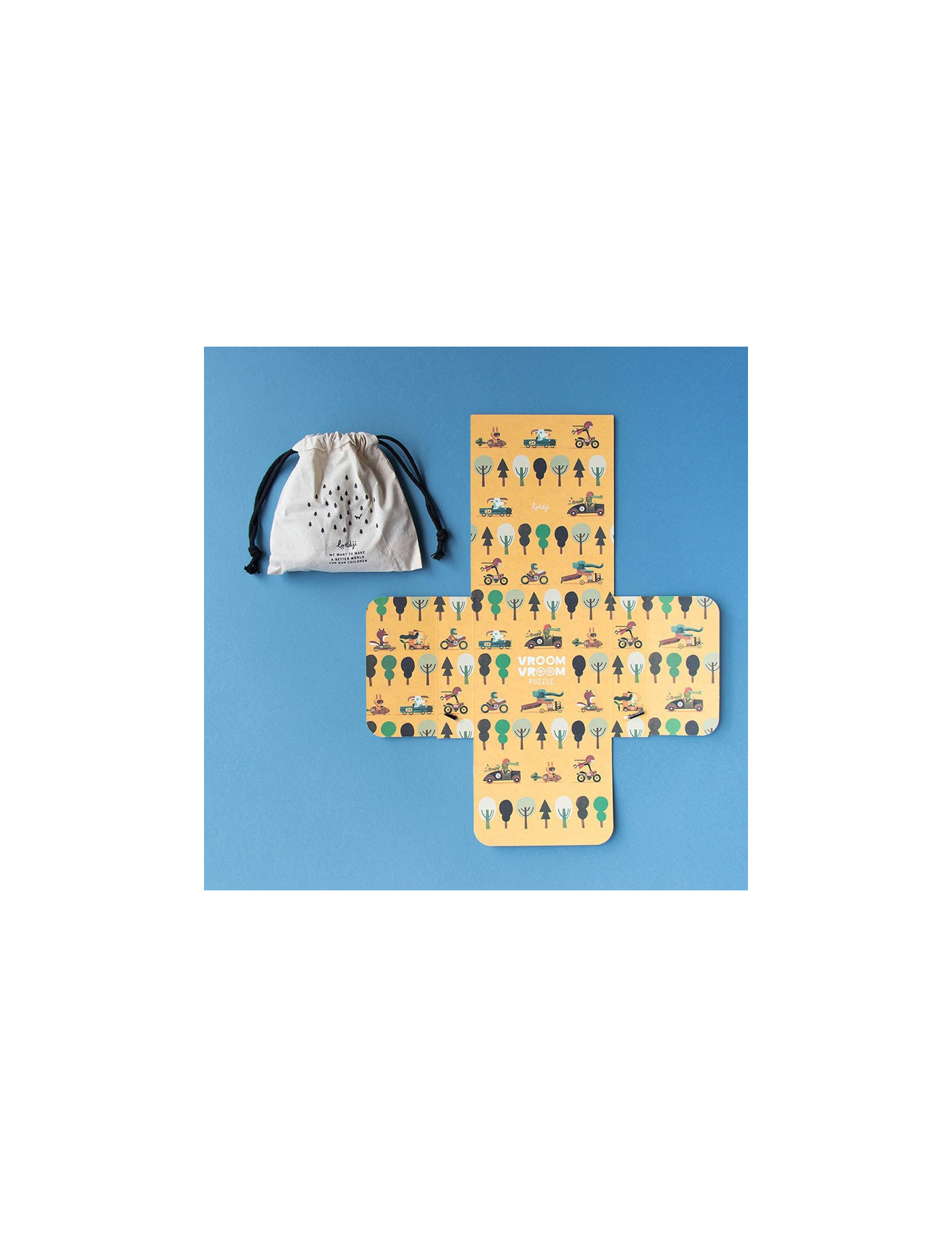 Puzzle dla dzieci, Wyścig, Vroom Vroom 50 elementów| Londji®