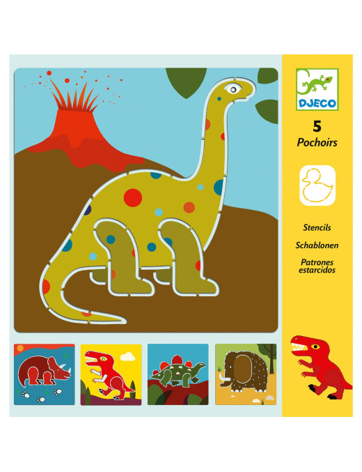 Djeco, Szablony do odrysowania DINOZAURY