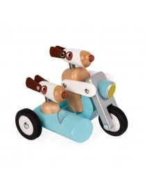 Janod drewniany motocykl w stylu retro Philip