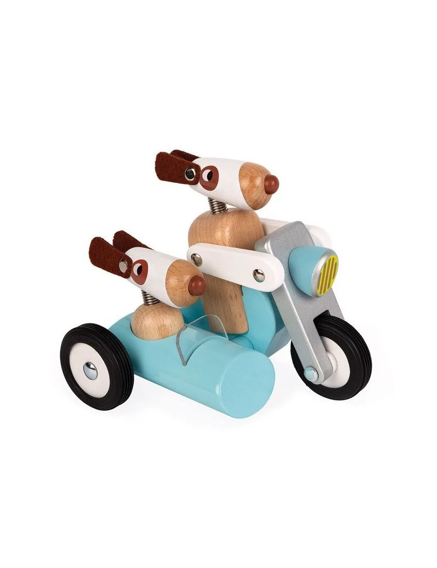 Janod drewniany motocykl w stylu retro Philip