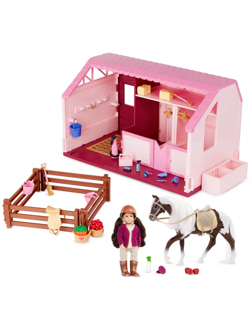 ZESTAW Philippa’s Horse & Stable Set – laleczka + koń + zagroda, LORI