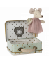 Myszka Maileg - Angel mouse in suitcase