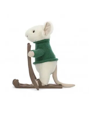 Wesoła Myszka na Nartach 20 cm, Jellycat