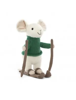 Wesoła Myszka na Nartach 20 cm, Jellycat