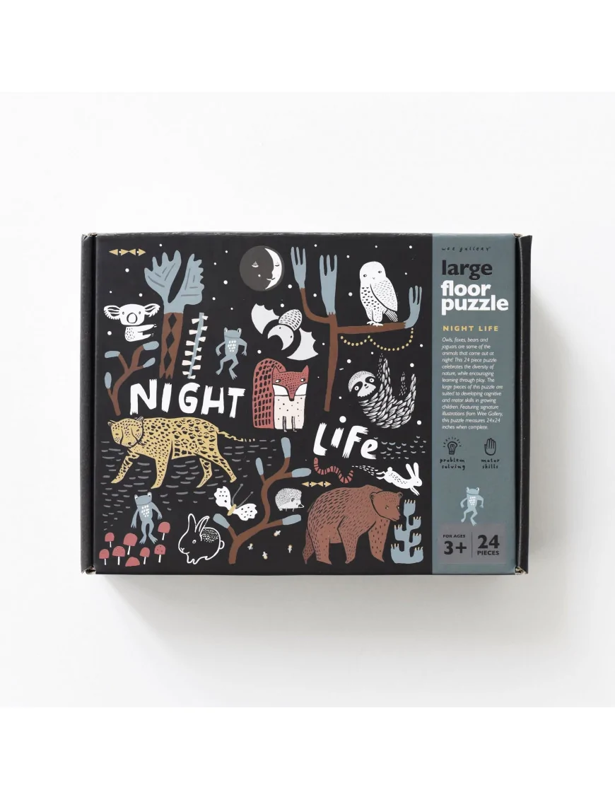 Puzzle podłogowe 24 elementy Night Life, Wee Gallery