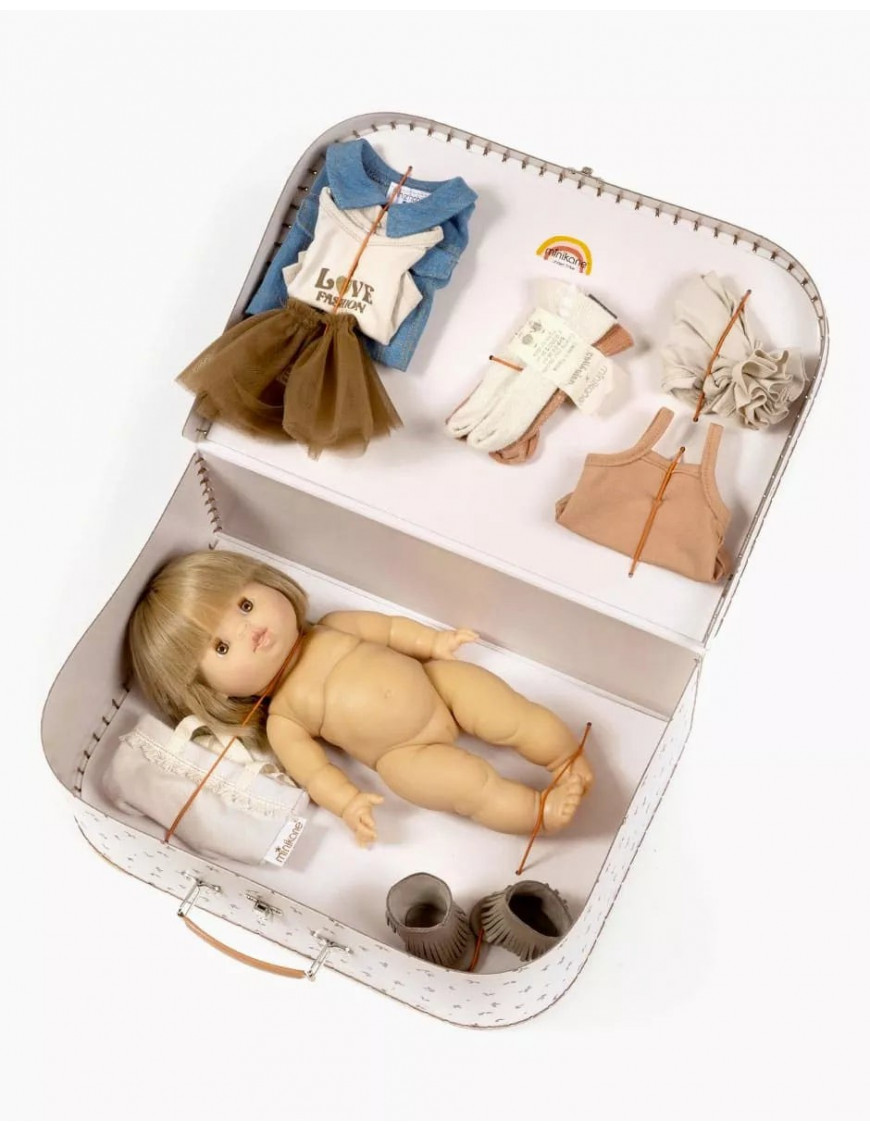 Minikane, Lalka z akcesoriami w walizce Bohemian Chick Fille