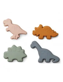 Silikonowe foremki Dino, Liewood