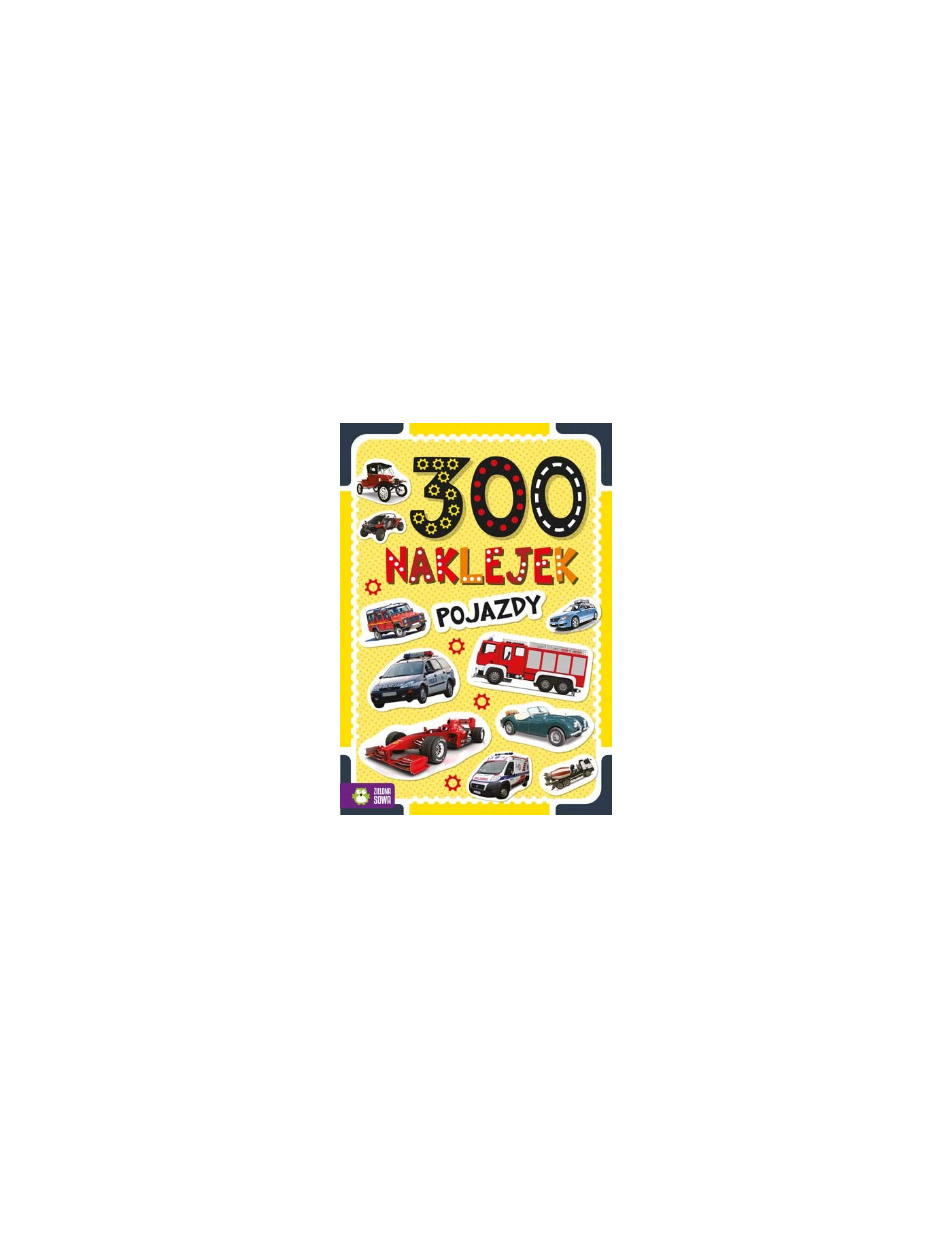 300 naklejek. Pojazdy, Zielona Sowa