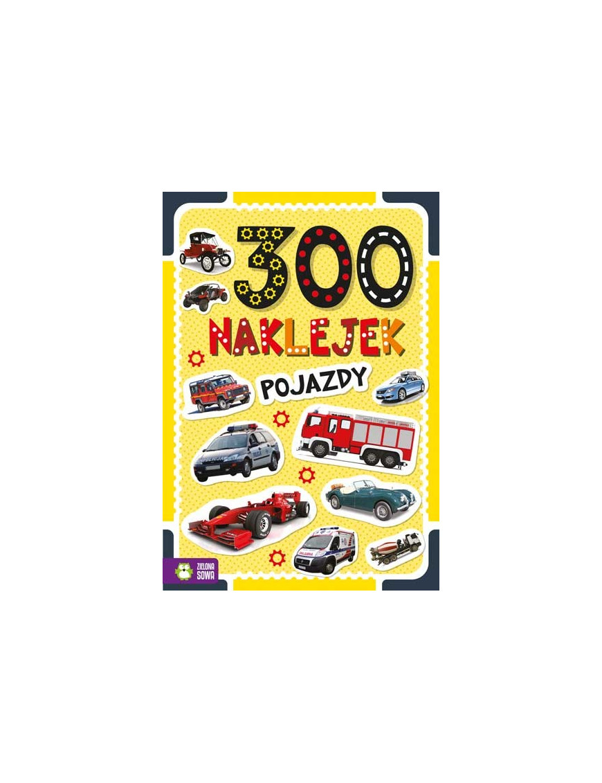 300 naklejek. Pojazdy, Zielona Sowa