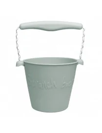 Składane wiaderko do wody i piasku Scrunch Bucket - Szałwiowy