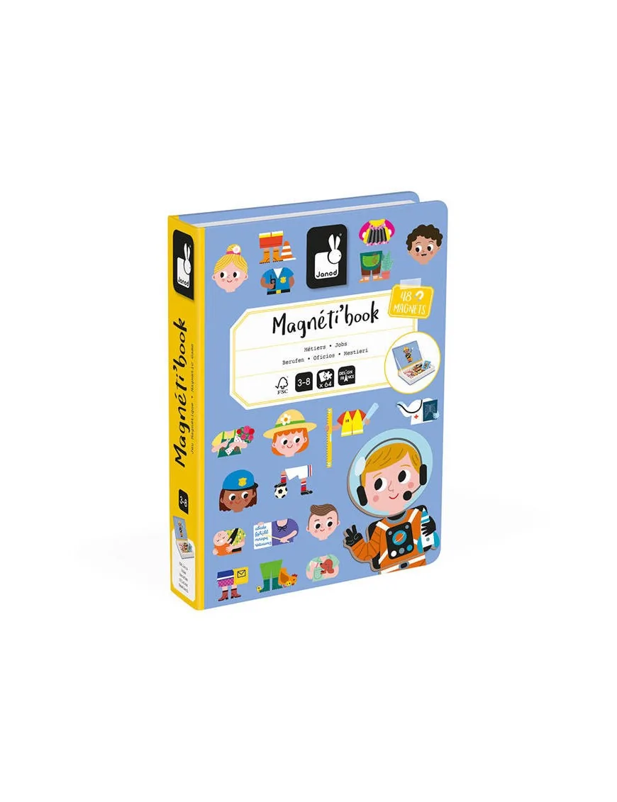 Magnetyczna układanka Zawody Magnetibook, Janod