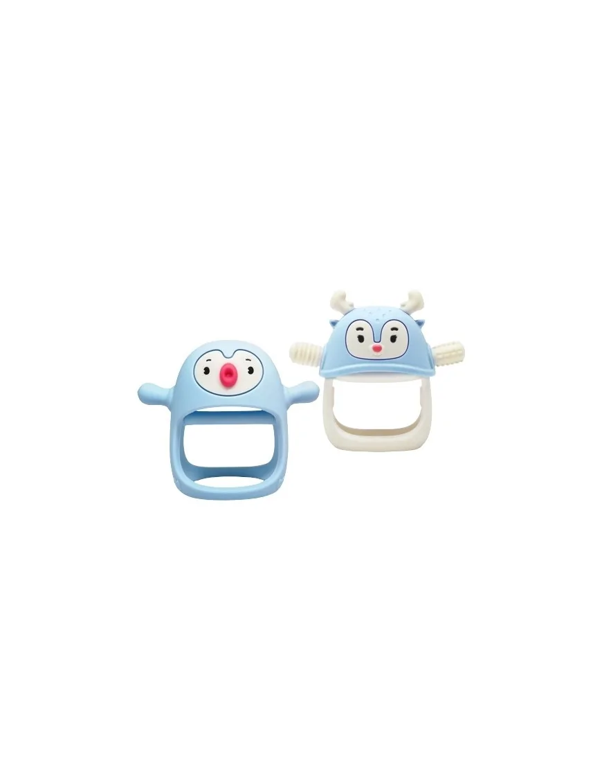 Smily Mia Gryzaki dla Niemowląt Pingwin i Renifer Light Blue