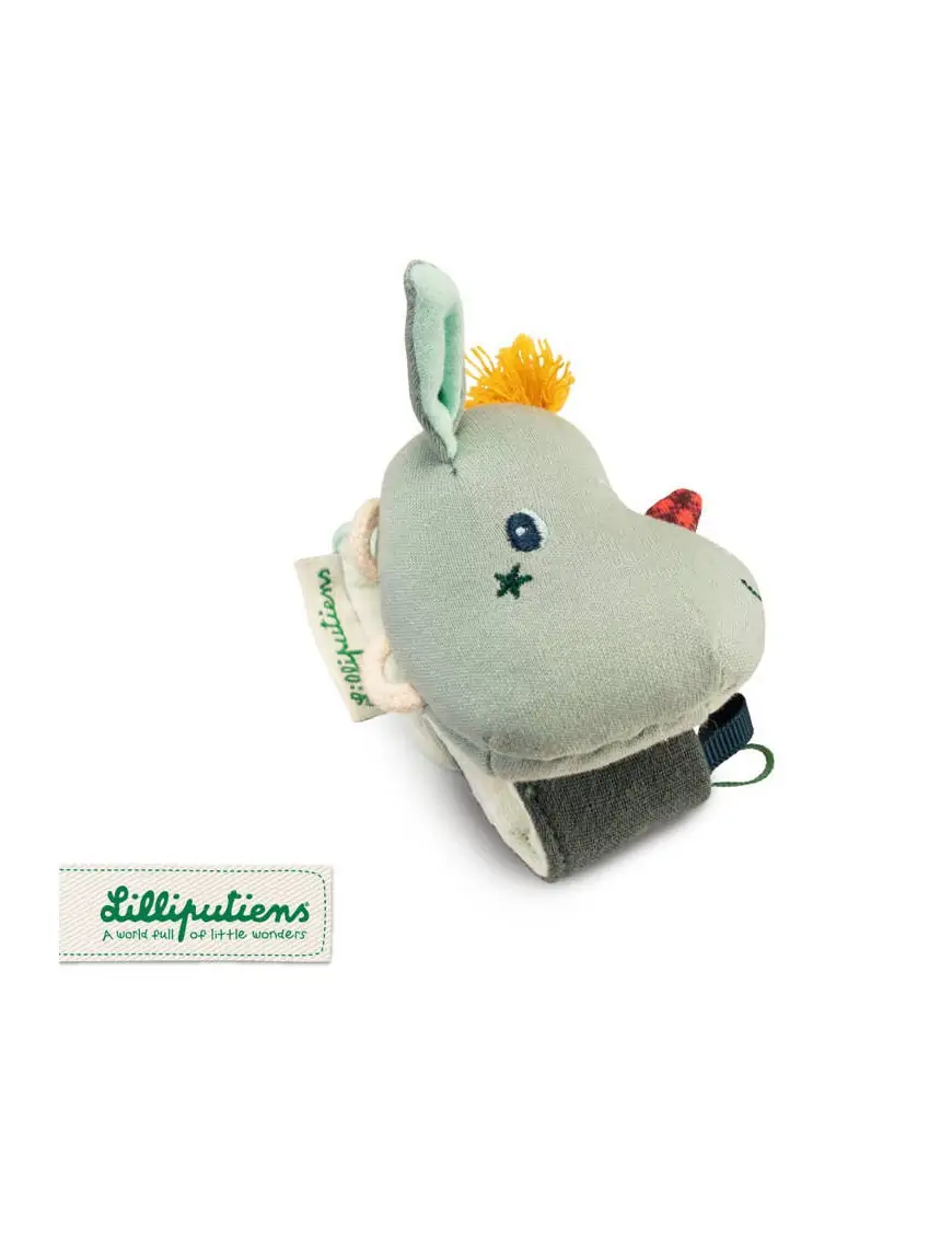 LILLIPUTIENS Grzechotka na rękę Smok Joe z szeleszczącą folią ECO 0 m+