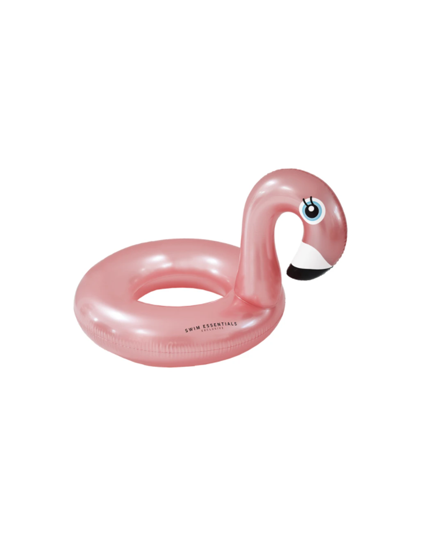 The Swim Essentials Koło do pływania Rose Gold Flamingo 95 cm