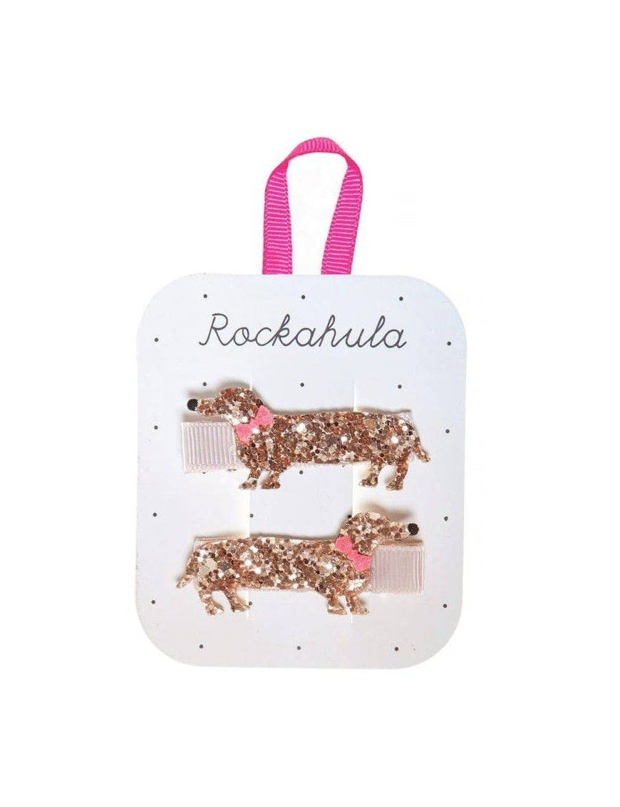 Rockahula Kids - 2 spinki do włosów Morris Sausage Dog