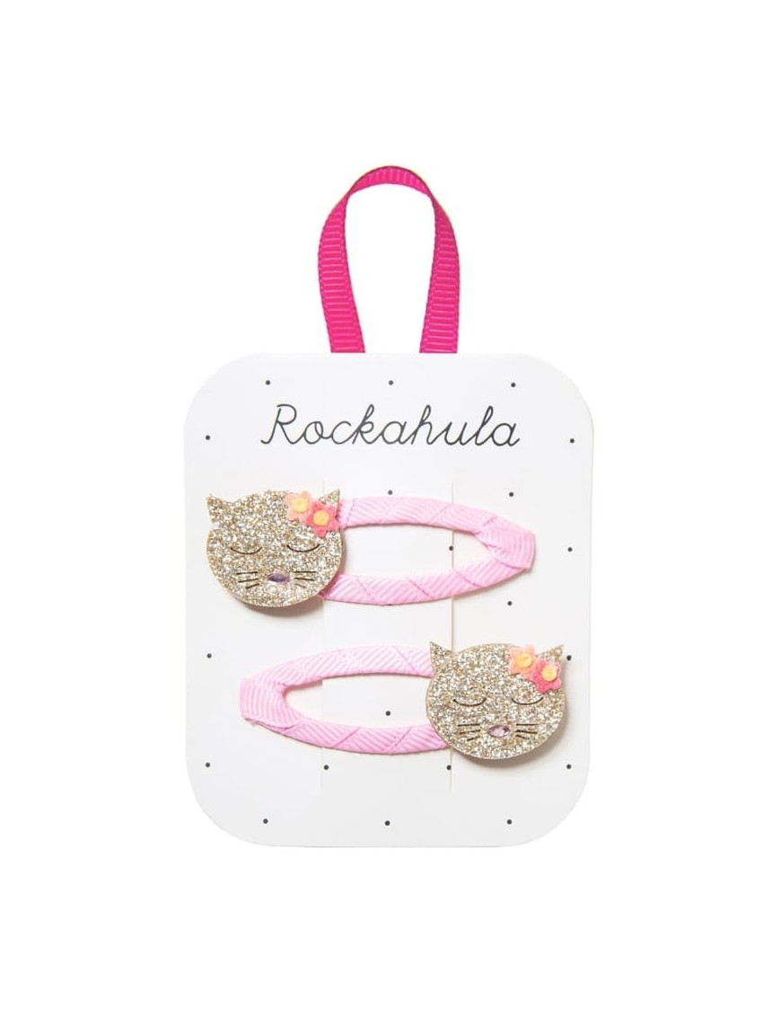 Rockahula Kids - 2 spinki do włosów Hippy Cat