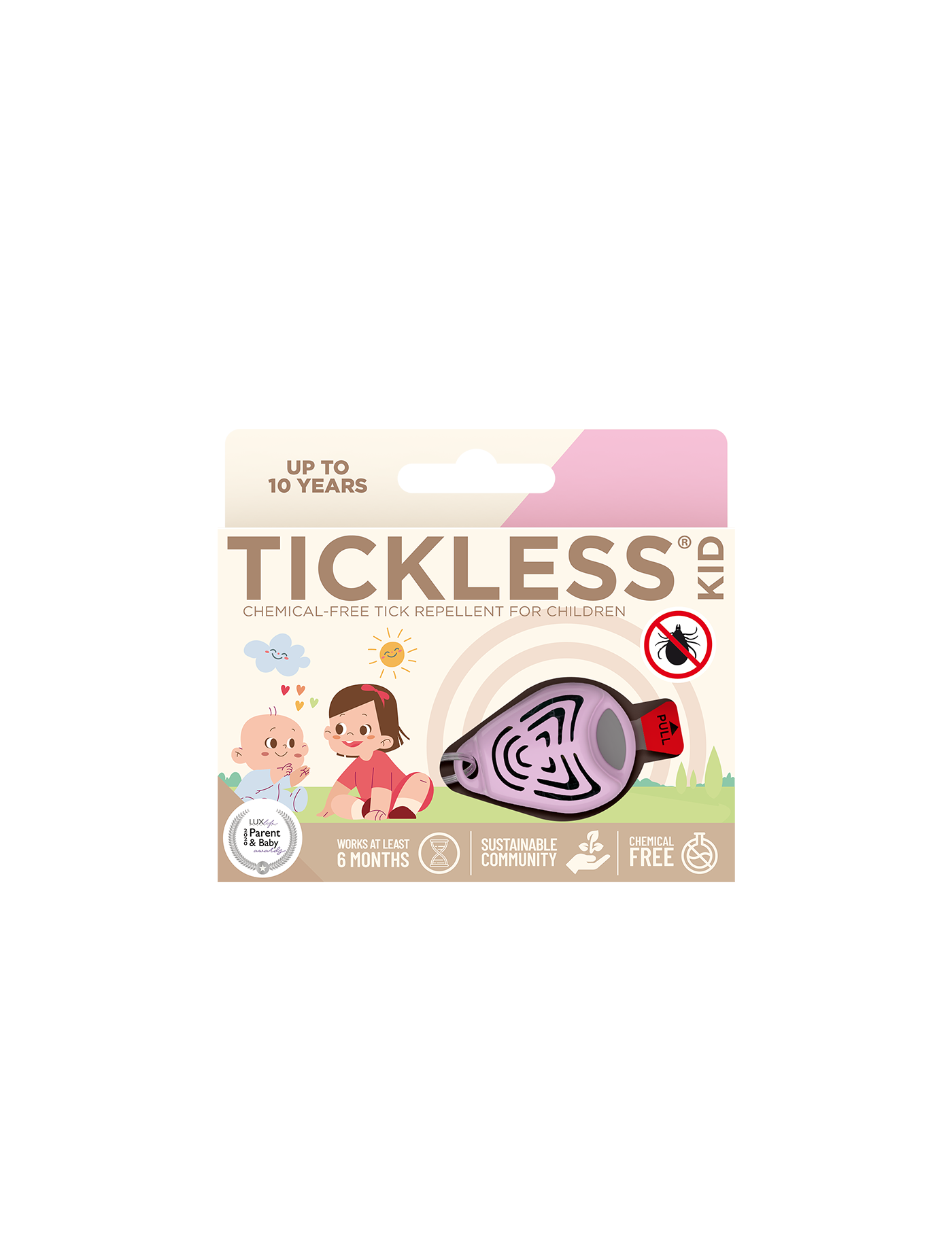 Ultradźwiękowy Odstraszacz Kleszczy TICKLESS BABY - PINK