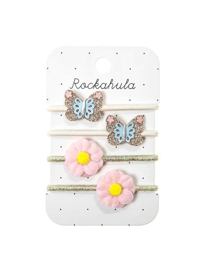 Rockahula Kids - 4 gumki do włosów Meadow Butterfly