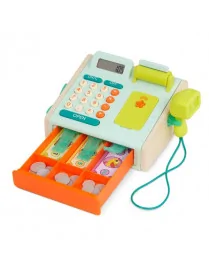 B. Toys Mini Cashier Playset – KASA FISKALNA ze skanerem i czytnikiem kart płatniczych