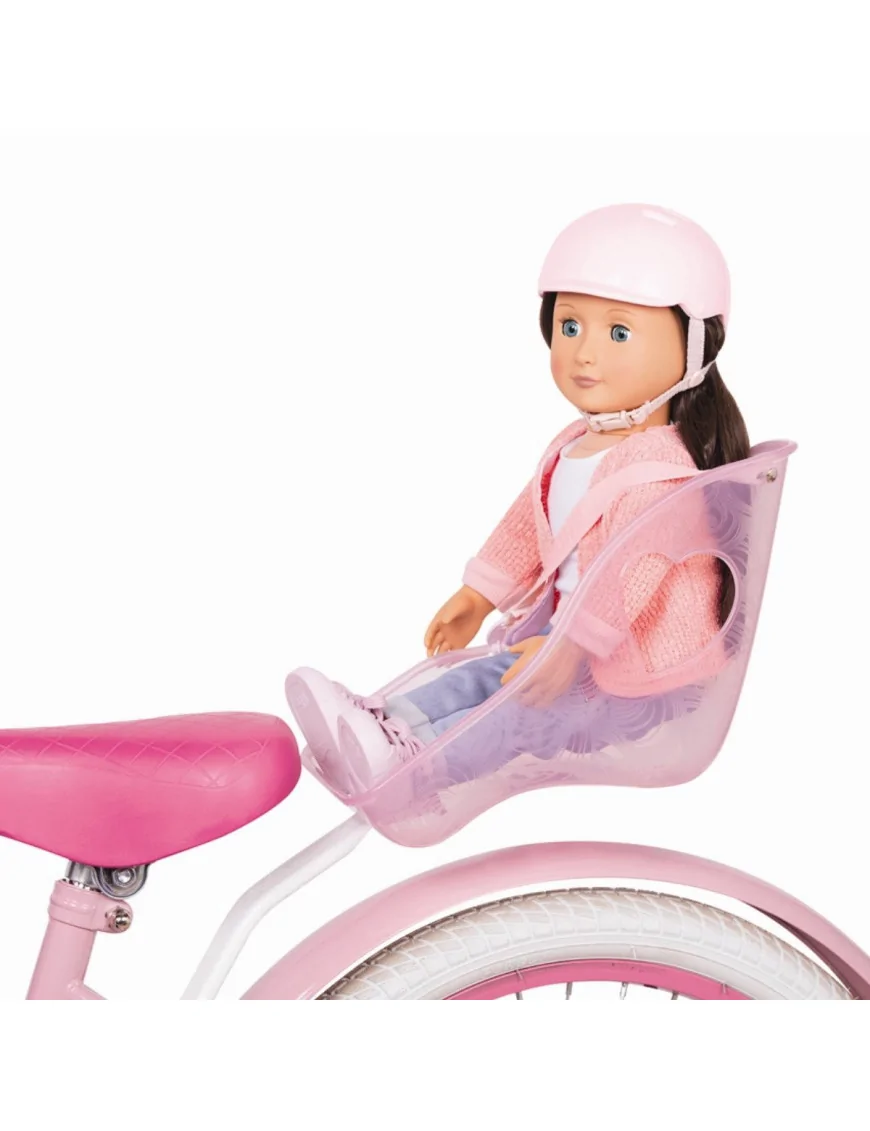 Fotelik rowerowy z kaskiem – dla lalki 46cm lub podobnej, Our Generation