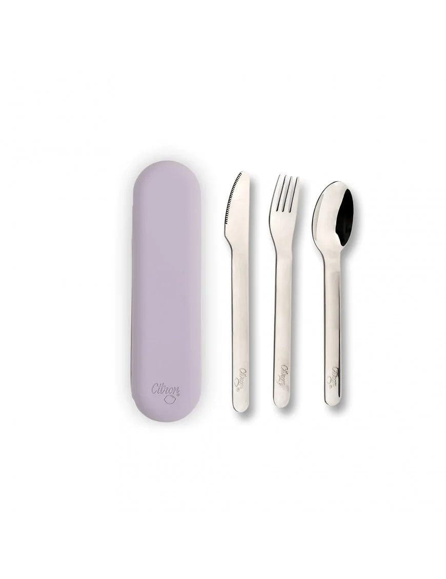 Citron Zestaw Sztućców ze Stali Nierdzewnej - Purple