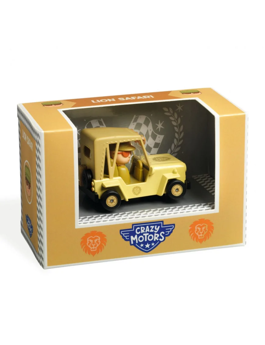 Djeco, Autko Crazy Motors LION SAFARI