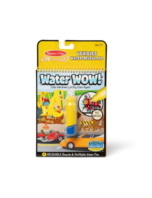 Melissa & Doug, Water WOW! Wodna kolorowanka pojazdy