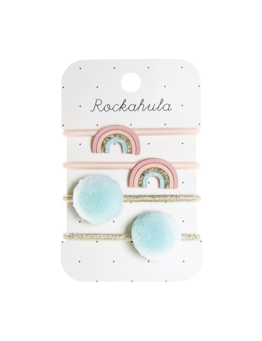 Rockahula Kids - 4 gumki do włosów Sorbet Rainbow